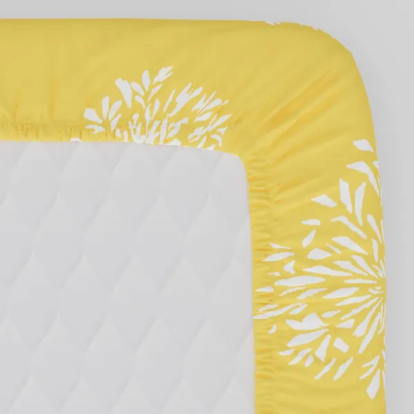 144_TC_Fitted_Bedsheet_for_Single_Bed_with_1_Pillow_Cover_|_36_x_78_inches_|_Yellow