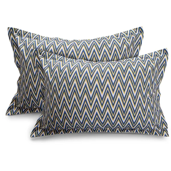 144_TC_Double_Bedsheet_Cotton_with_2_Pillow_Covers_|_Blue_&_White