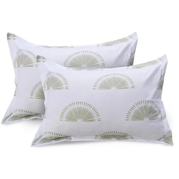 144_TC_King_Size_Bedsheet_Cotton_with_2_Pillow_Covers_|_Sunrise_|_108_x_108_inches