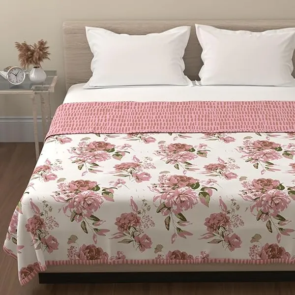 Cotton_Reversible_Double_Dohar,_Lightweight_AC_Blanket_for_All_Weather_Use_|_Blushing_Blooms_-_White,_Pink_&_Green