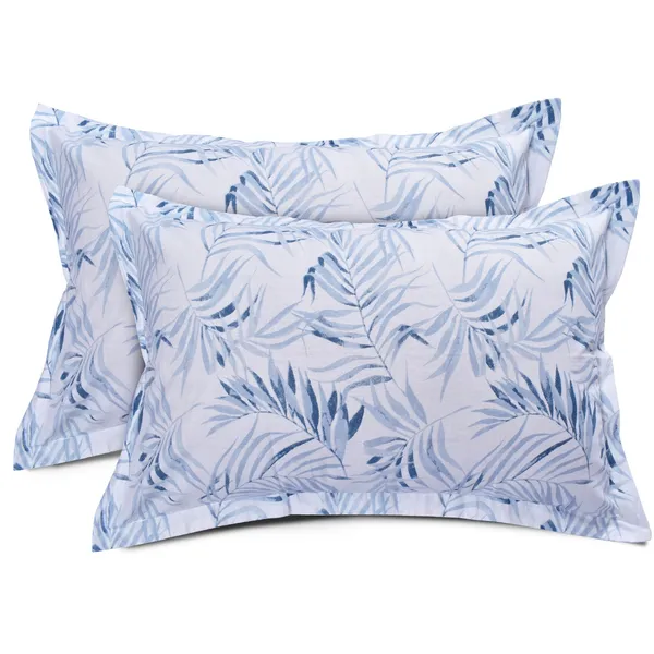 144_TC_Geometric_King_Size_Bedsheet_Cotton_with_2_Pillow_Covers_|_108_x_108_inches_|_Blue_Nova_&_White