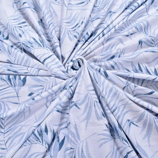 144_TC_Geometric_King_Size_Bedsheet_Cotton_with_2_Pillow_Covers_|_108_x_108_inches_|_Blue_Nova_&_White