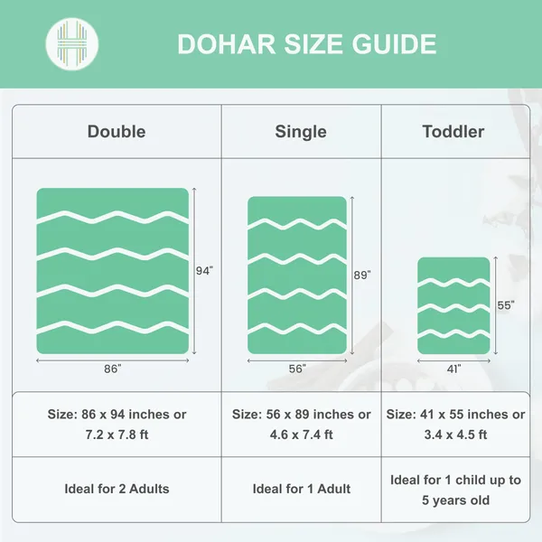 Cotton_Reversible_Double_Dohar,_Lightweight_AC_Blanket_for_All_Weather_Use_|_Floral_Fusion_-_Purple_&_Green