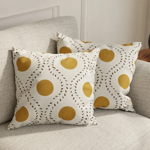 Premium_Cotton_Cushion_Covers_16x16_Inches_-_Pack_of_2_-_Natural,_Golden_Ochre_&_Bistre
