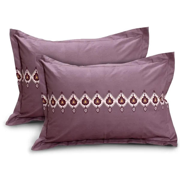 144_TC_Double_Bedsheet_Cotton_with_2_Pillow_Covers_|_Magenta_&_White