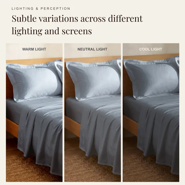 300_TC_Premium_Cotton_Sateen_Weave_Double_Bedsheet_Set_with_2_Pillow_Covers_|_Greyish_Blue_|88_x_100Inches