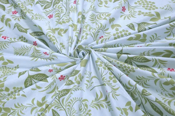 144_TC_Cotton_Bedsheet_for_Double_Bed_with_2_Pillow_Covers_|_White_&_Green_|_Botanical_Bliss