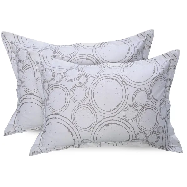 144_TC_Bedsheet_for_Single_Bed_with_1_Pillow_Cover_|_Sphere_|_Yellow_&_Off_White