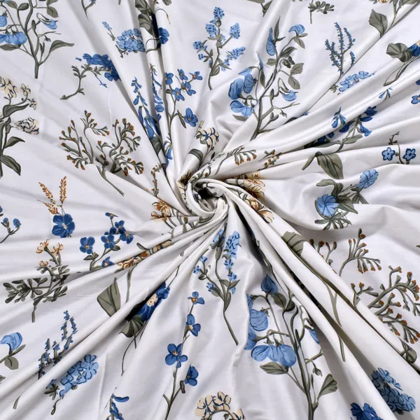 210_TC_Cotton_Bed_Sheets_for_Double_Set_Bed_with_2_Pillow_Covers_-_White,_Blue_&_Green