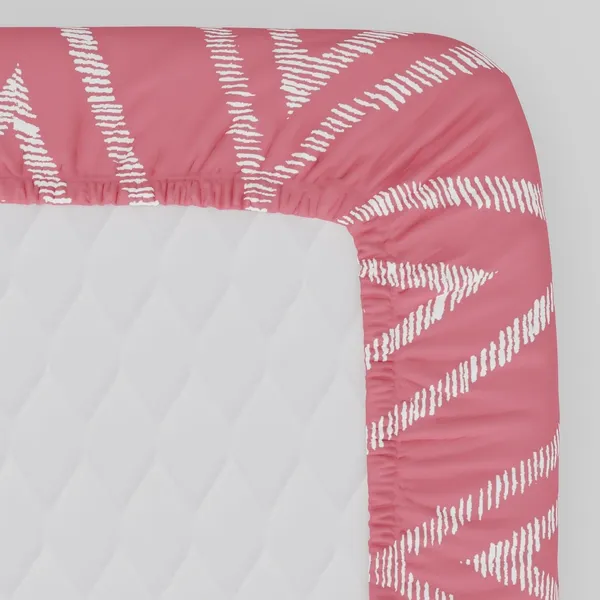 144_TC_Fitted_Single_Bedsheet_Cotton_with_1_Pillow_Cover_|_3ft_x_6.5ft_|_Peach_Pink