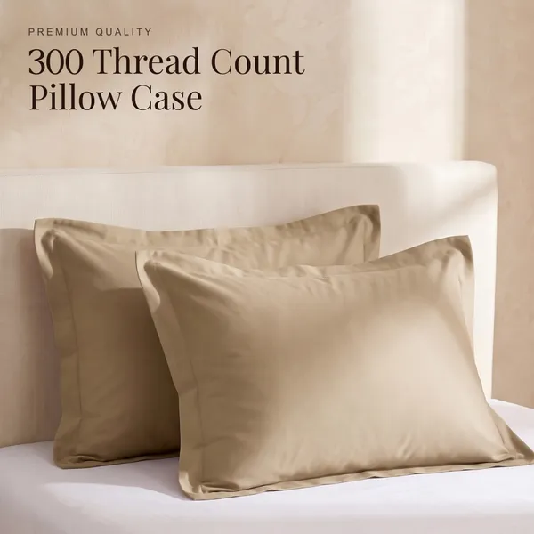 300_TC_Cotton_Pillow_Cover_Set_of_2_-_Cream,_Pink,_Green_&_Ocre