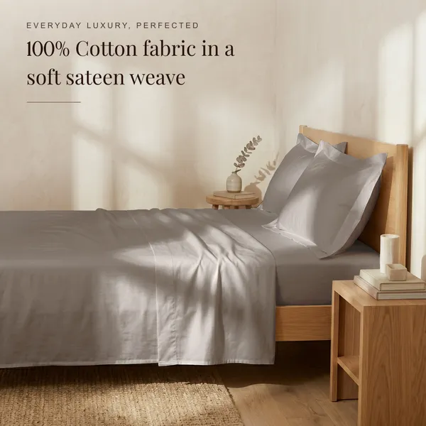 300_TC_Premium_Cotton_Sateen_Weave_Double_Bedsheet_Set_with_2_Pillow_Covers_|_Perfect_Greige_|88_x_100Inches
