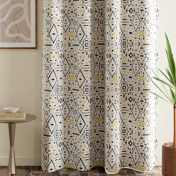 Cotton_Curtains_for_Windows,_6_feet_Long_1_Bohemian_Eyelet_Curtain_(Window_6_x_4_ft,_White_&_Black_&_Yellow)
