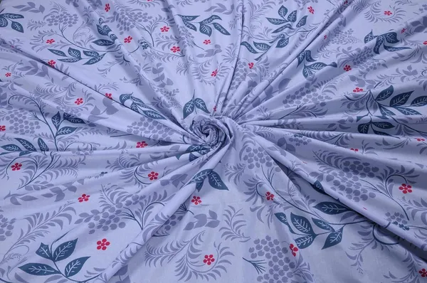 144_TC_Bedsheet_for_Single_Bed_with_1_Pillow_Cover_|_Light_Purple,_Blue_&_Grey_|_Botanical_Bliss