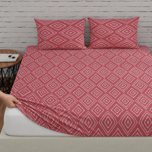 144_TC_Elastic_Fitted_Cotton_Bedsheets_Double_Size_with_2_Pillow_Covers_|_60_x_78_inches