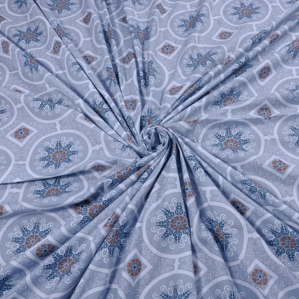 144_TC_Single_Bedsheet_Cotton_with_1_Pillow_Cover_|_Mandala_|_Brown_&_Grey