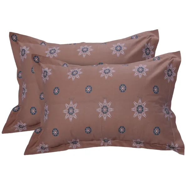144_TC_Single_Bedsheet_Cotton_with_1_Pillow_Cover_|_Mandala_|_Brown_&_Grey