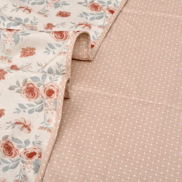 Cotton_Reversible_Single_Dohar,_Lightweight_AC_Blanket_for_All_Weather_Use_|_Floral_Medley_-_Ivory_&_Peach