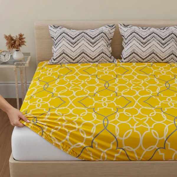144_TC_Cotton_Fitted_Bedsheets_King_Size_with_2_Pillow_Covers_|_6ft_x_6.5ft