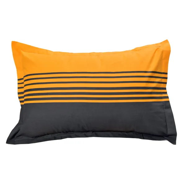 Checkered_Cotton_Bedsheet_Single_Bed_with_1_Pillow_Cover_-_Yellow_and_Grey__-_Thread_Count_144