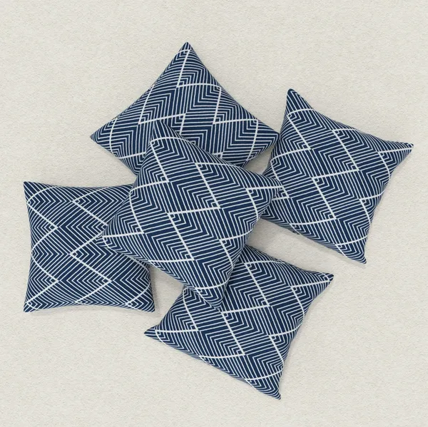 Huesland_Premium_Cotton_Cushion_Cover_Set_of_5_(12x12)_-_Navy_Wave