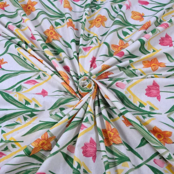 144_TC_Cotton_Single_Bedsheet_with_Pillow_Cover_|_Mandala_|_Dark_Green_&_Light_Green