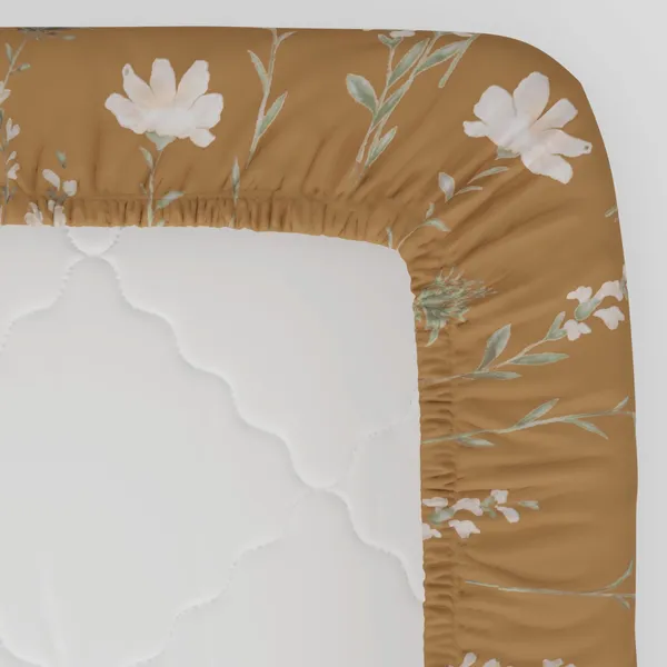 144_TC_Cotton_Elastic_Fitted_Bedsheets_King_Size_with_2_Pillow_Covers_|_72_x_78_inches_|_Tangerine_Orange,_White