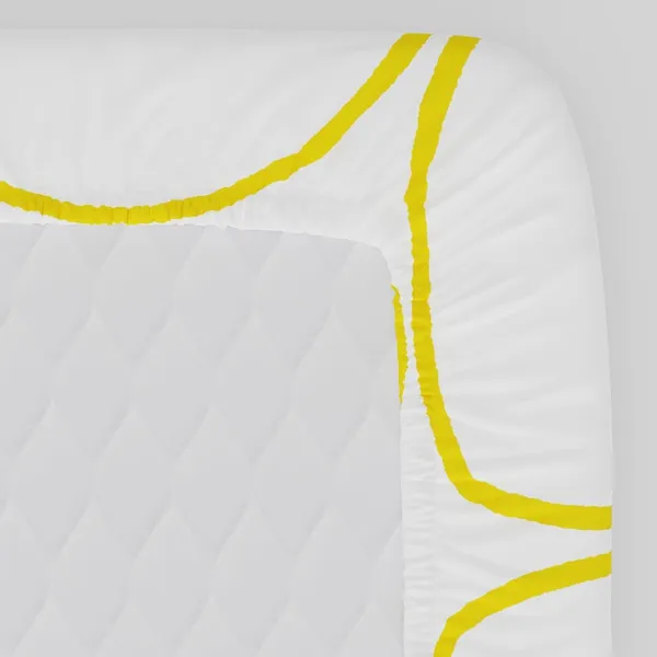 144_TC_Fitted_Bedsheet_for_Single_Bed_with_1_Pillow_Cover_|_36_x_78_inches_|_White_&_Yellow