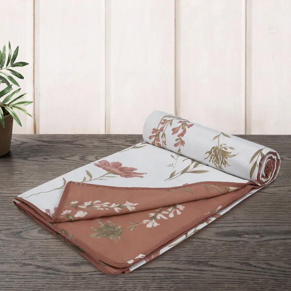 Cotton_Reversible_Single_Dohar,_Lightweight_AC_Blanket_for_All_Weather_Use_|_Floral_-_Rust_&_White