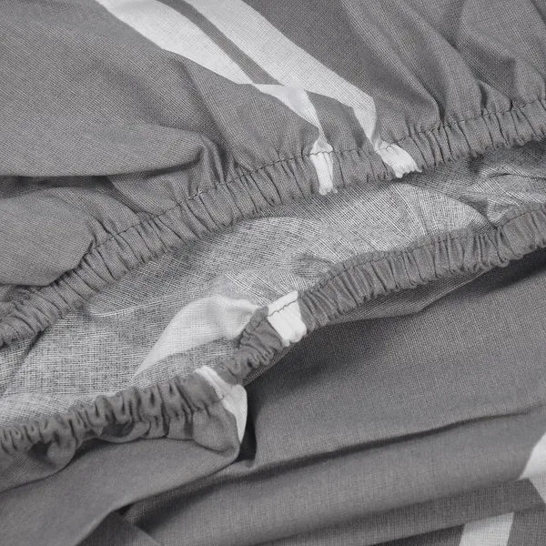 144_TC_Cotton_Fitted_Bedsheets_King_Size_With_2_Pillow_Covers_|_6Ft_X_6.5Ft,_Grey_&_Yellow