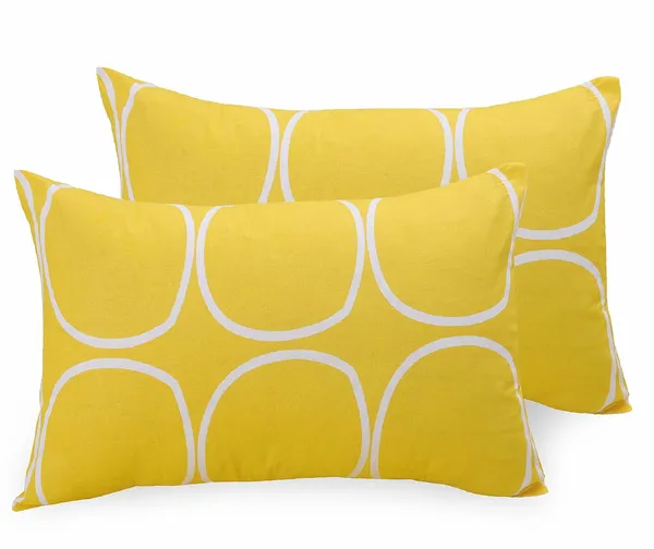 144_TC_Cotton_Fitted_Bedsheets_King_Size_With_2_Pillow_Covers_|_6Ft_X_6.5Ft,_Grey_&_Yellow