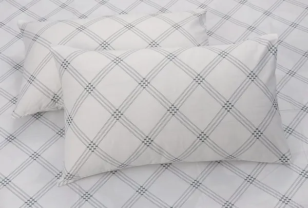 210_TC_Cotton_Fitted_Bedsheets_King_Size_with_2_Pillow_Covers_|_6ft_x_6.5ft_|_White_(Grey_Pattern)