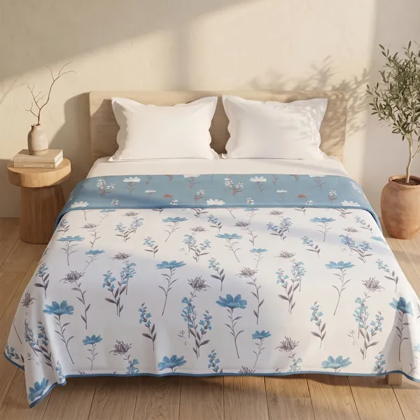 Cotton_Reversible_Single_Dohar,_Lightweight_AC_Blanket_for_All_Weather_Use_|_Floral_-_White_&_Blue