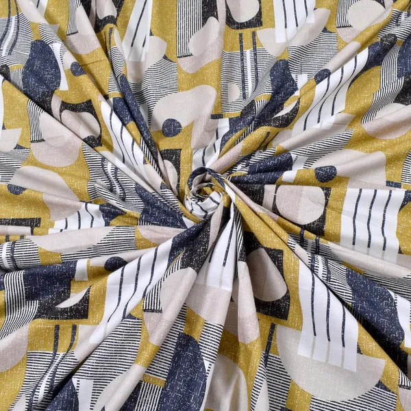 144_TC_Double_Bedsheet_Cotton_with_2_Pillow_Covers_|_White,_Blue_&_Yellow
