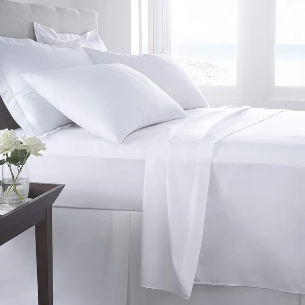 144_TC_Cotton_Single_Bedsheet_with_1_Pillow_Cover_-_White
