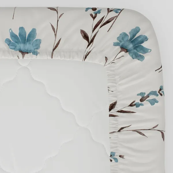 144_TC_Cotton_Elastic_Fitted_Bedsheets_King_Size_with_2_Pillow_Covers_|_72_x_78_inches_|_White_&_Blue