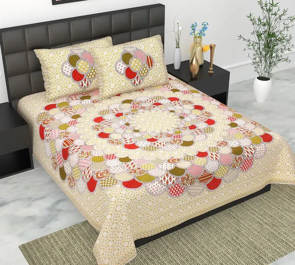Cotton_Double_Jaipuri_Prints_Flat_Bedsheet__With_2_Pillow_Cover