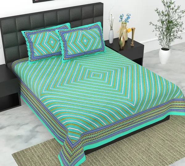 Cotton_Double_Jaipuri_Prints_Flat_Bedsheet__With_2_Pillow_Cover