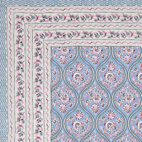 Cotton_Jaipuri_Diwan_Size__Bedsheet_With_2_Zipper_Pillow_Cover_(Size_70*100)
