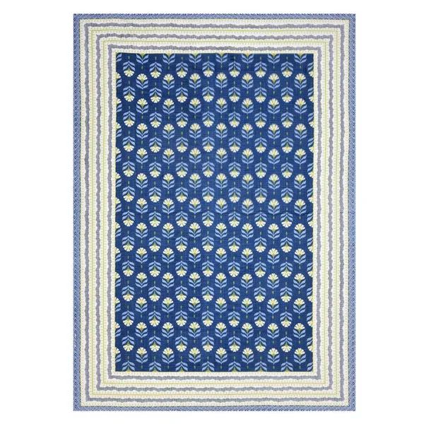 Cotton_Jaipuri_Diwan_Size__Bedsheet_With_2_Zipper_Pillow_Cover_(Size_70*100)