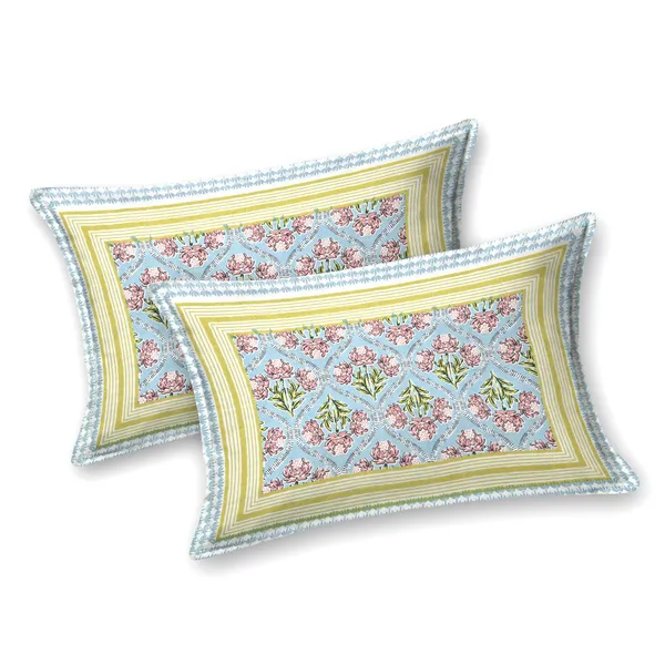 Cotton_Jaipuri_Diwan_Size__Bedsheet_With_2_Zipper_Pillow_Cover_(Size_70*100)