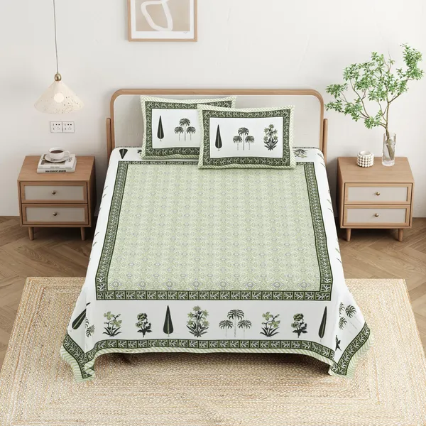 Cotton_Jaipuri_Diwan_Size__Bedsheet_With_2_Zipper_Pillow_Cover_(Size_70*100)
