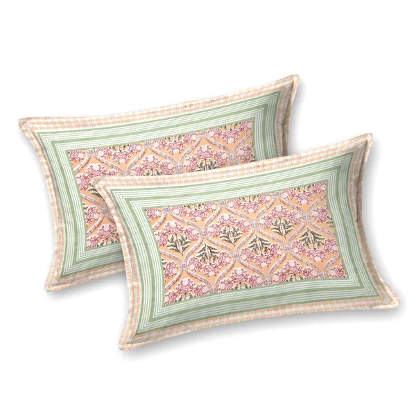 Cotton_Jaipuri_Diwan_Size__Bedsheet_With_2_Zipper_Pillow_Cover_(Size_70*100)