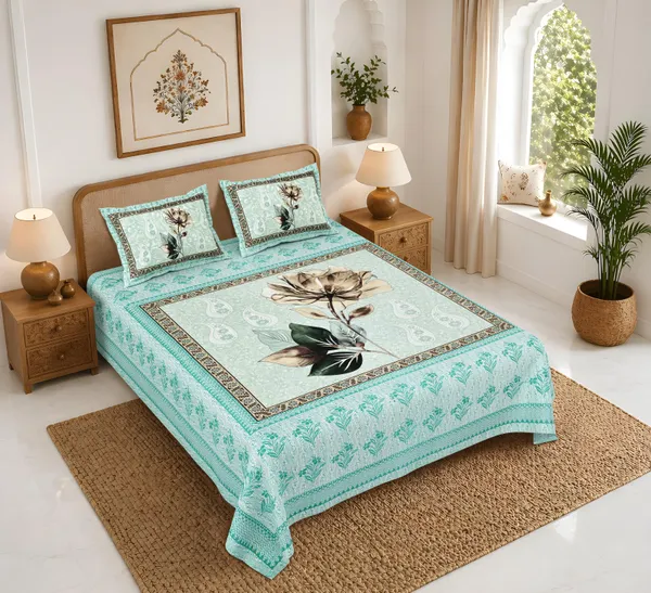 Rajasthan_Royal_Super_Fine_Cotton_Block_Print_King_Size_Bedsheet