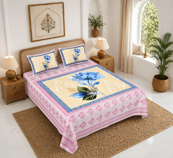 Rajasthan_Royal_Super_Fine_Cotton_Block_Print_King_Size_Bedsheet
