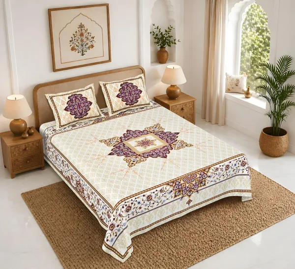 Rajasthan_Royal_Super_Fine_Cotton_Block_Print_King_Size_Bedsheet
