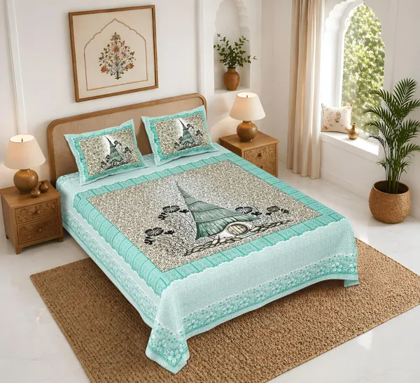 Rajasthan_Royal_Super_Fine_Cotton_Block_Print_King_Size_Bedsheet