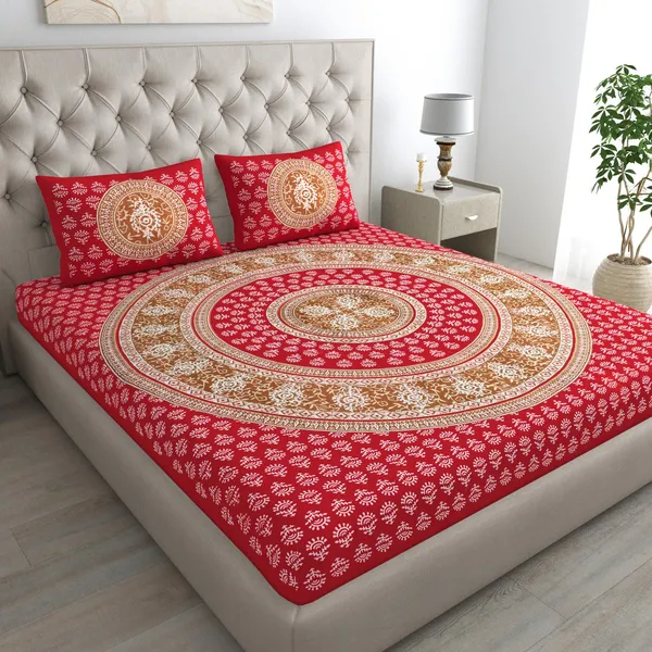 Rajasthani_Jaipuri_Traditional_Double_Bed_Bedsheet_with_2_Pillow_Covers