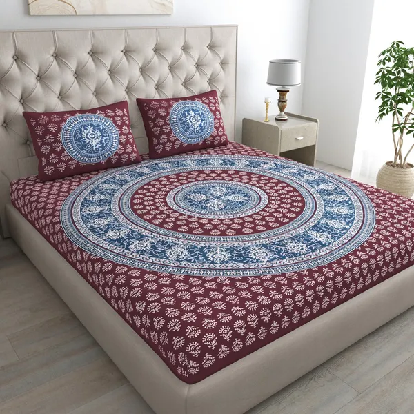 Rajasthani_Jaipuri_Traditional_Double_Bed_Bedsheet_with_2_Pillow_Covers