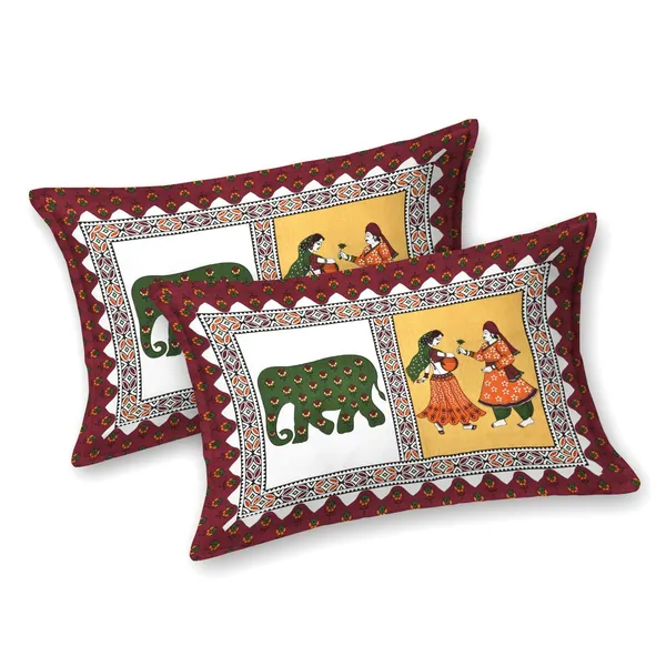 Rajasthani_Jaipuri_Traditional_Double_Bed_Bedsheet_with_2_Pillow_Covers_-_(_Red)
